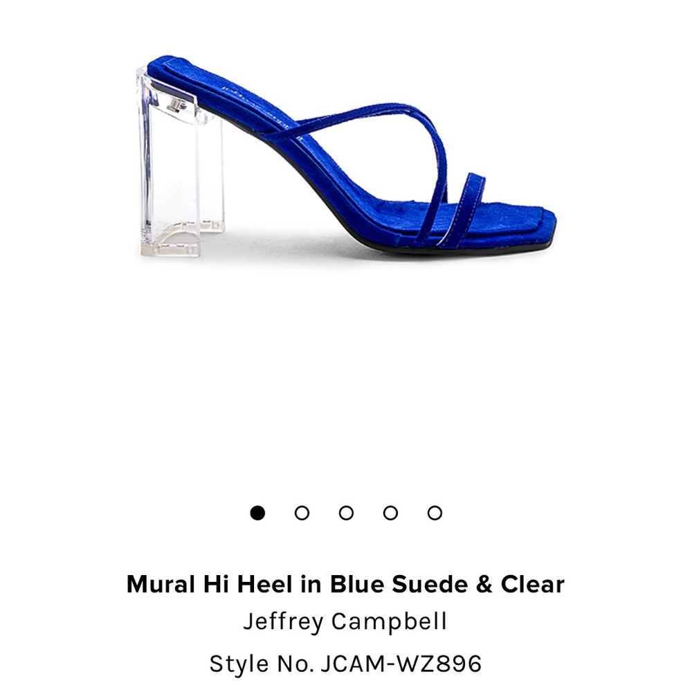 Jeffrey Campbell Suede and Clear Heels